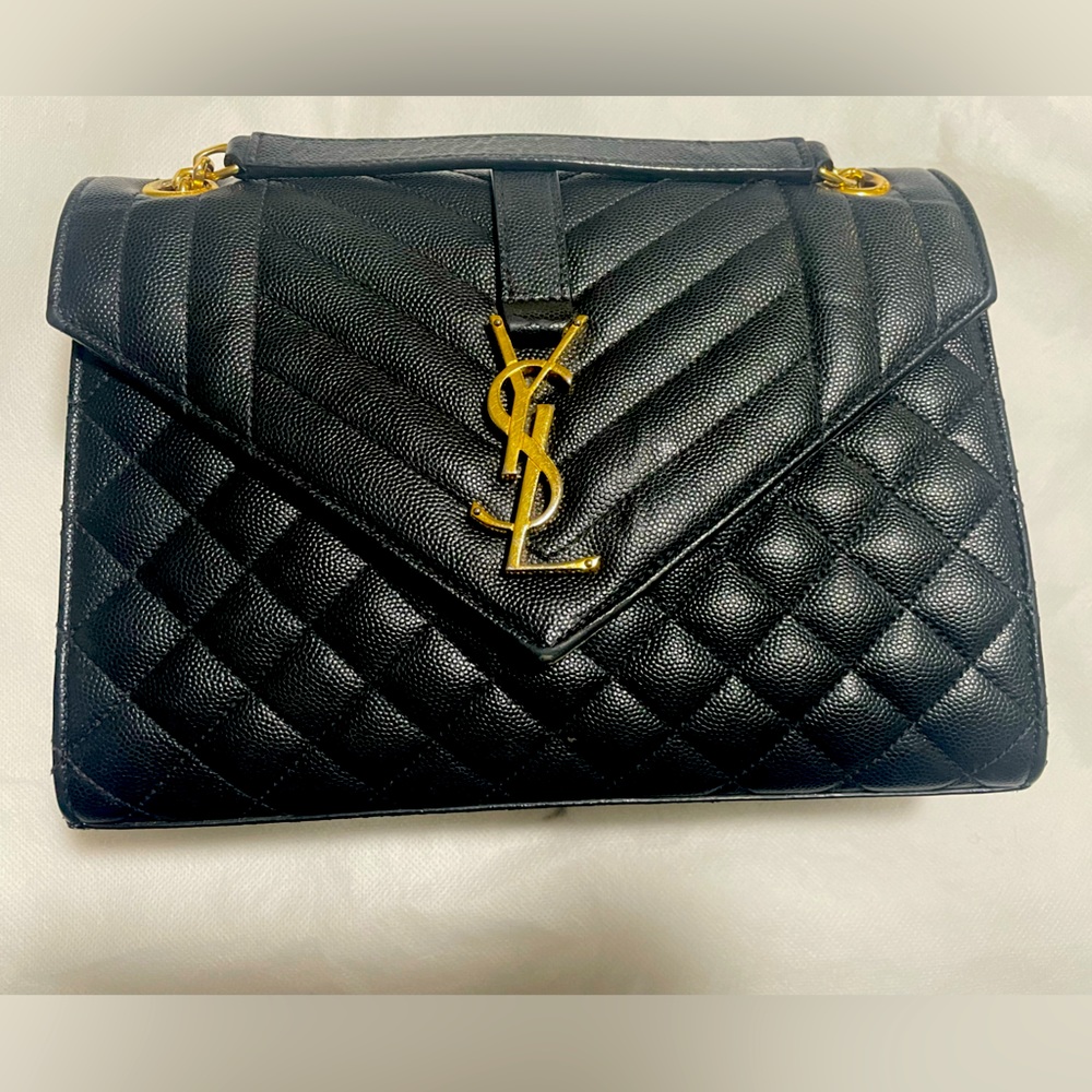 YSL Triquilt Medium Crossbody/Shoulder bag